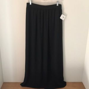 Long black sheer Halogen skirt size small